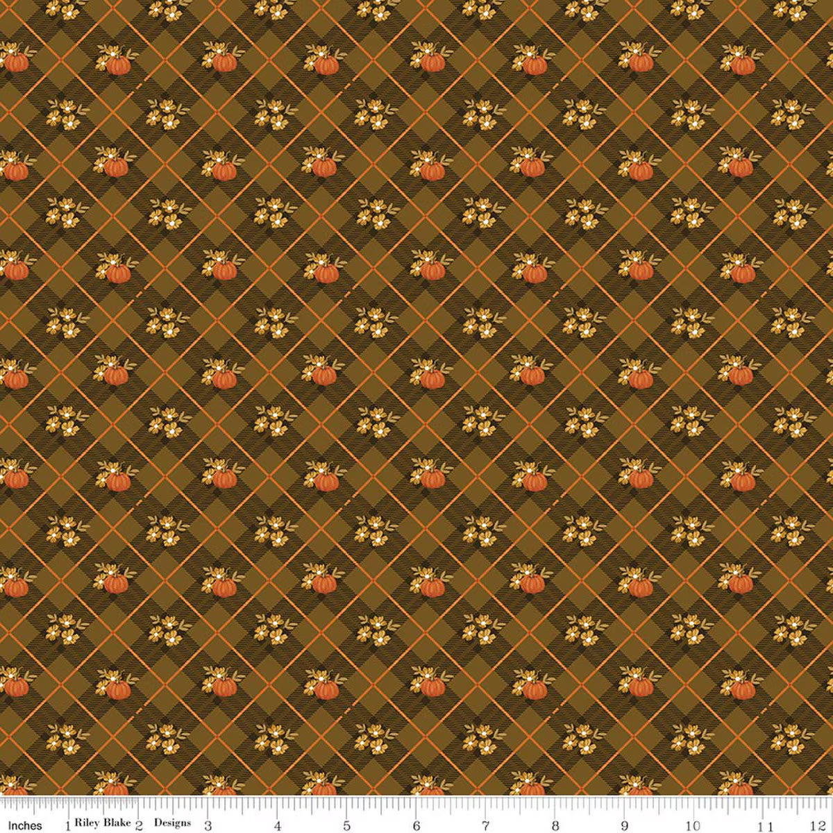 Bountiful - Pumpkin Plaid - Suede - Sandy Gervais - C17862-SUEDE