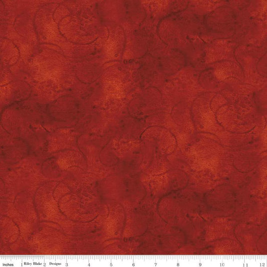 Painter's Watercolor Swirl-Dark Red C680-DKRED
