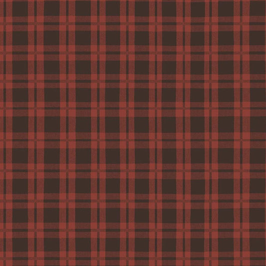 Y4809-82 Christmas Tails Red Plaid