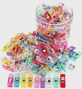 Jar of 100 Sewing Clips