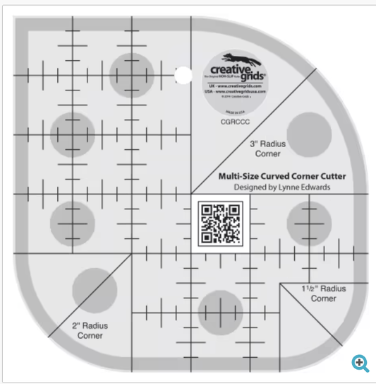 Curved Corner Cutter Creative Grids Quilt Ruler