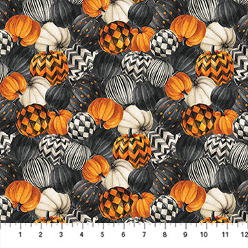 Night Owl - Packed Pumpkin - Charcoal Multi - Deborah Edwards - DP28848-96