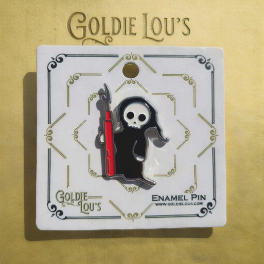 Grim Reaper Enamel Pin