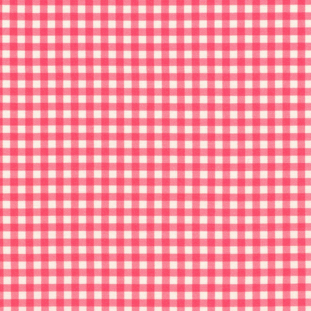 Honeysuckle Pink Check Gingham