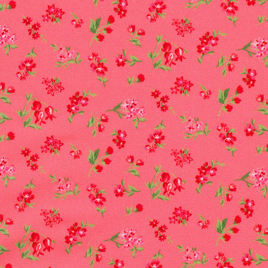 Guava Pink Floral from Fabric Market