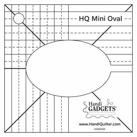 Mini Oval Ruler Template