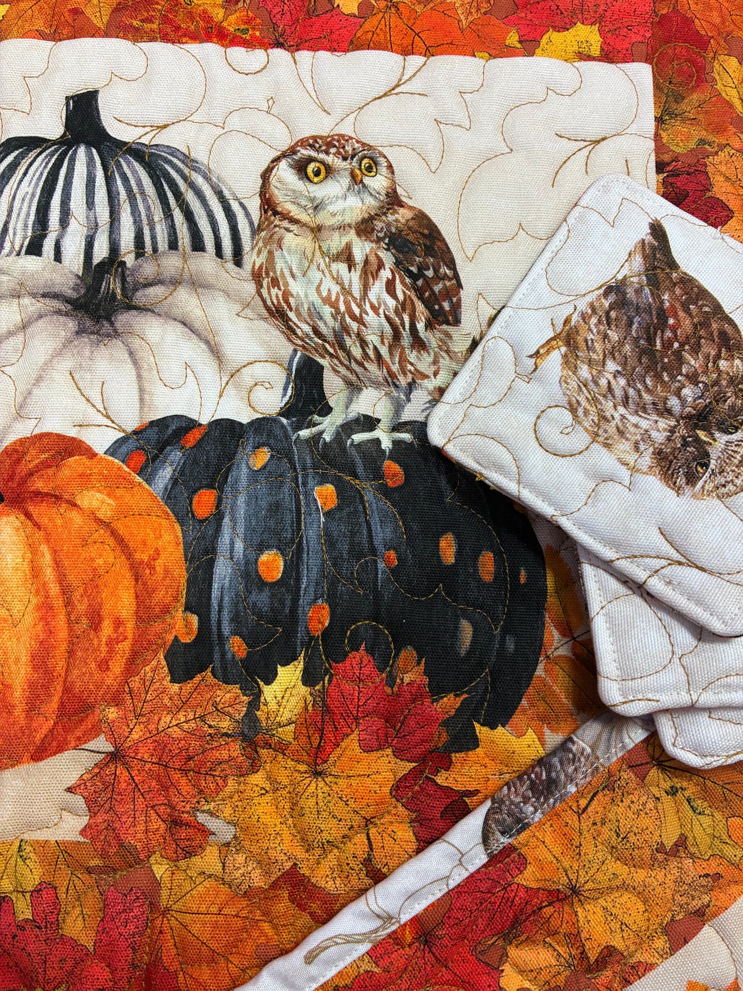 Night Owl - Canvas Placemat Panel - Beige Multi - Deborah Edwards - C28844-12