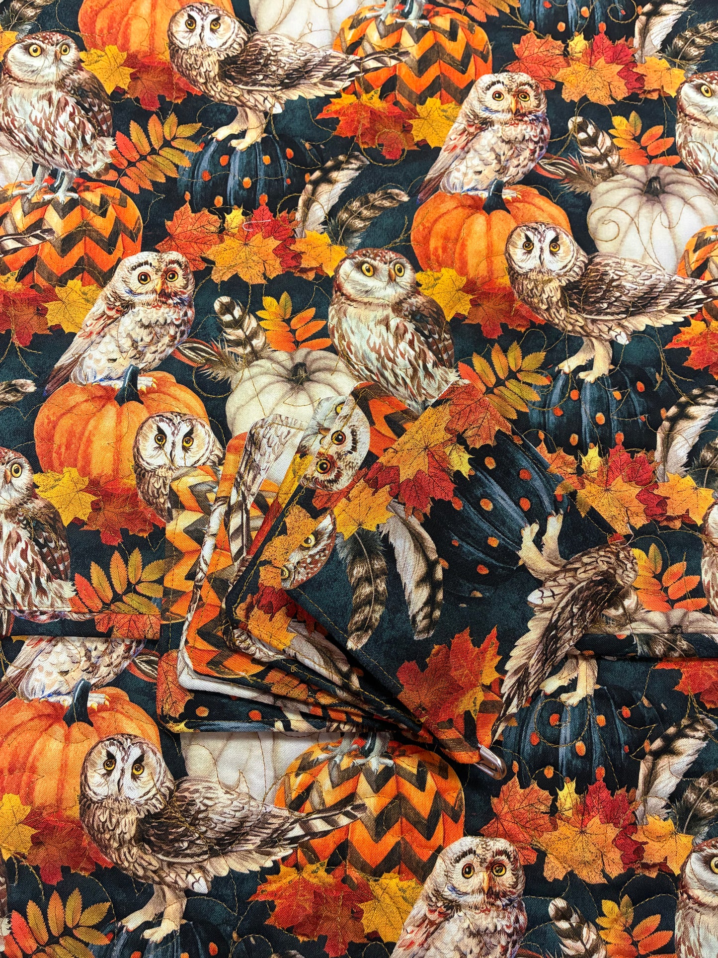 Night Owl - Canvas Placemat Panel - Beige Multi - Deborah Edwards - C28844-12