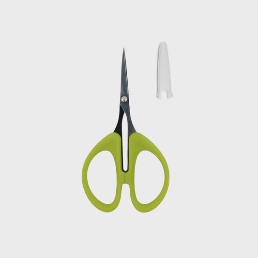 Perfect Scissors Green 4-3/16in Small Micro-Serrated Non-Slip Blade
