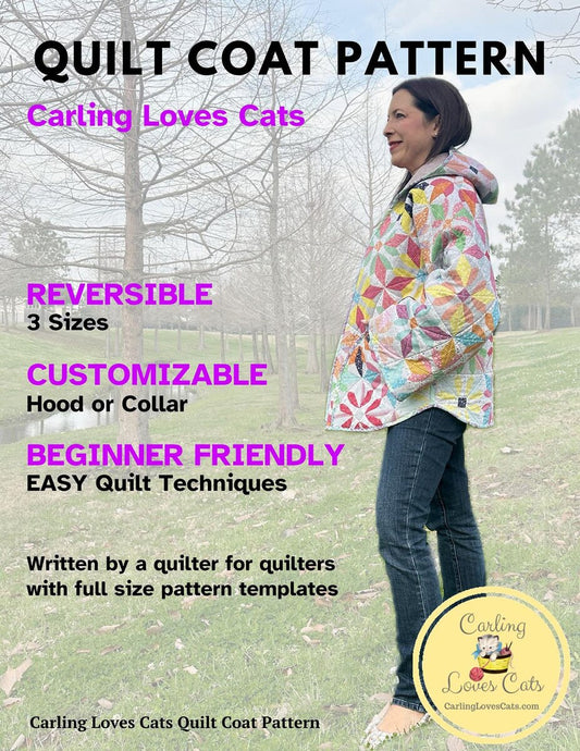 Carling Loves Cats - Quilt Coat Pattern - P286-QUILTCOAT