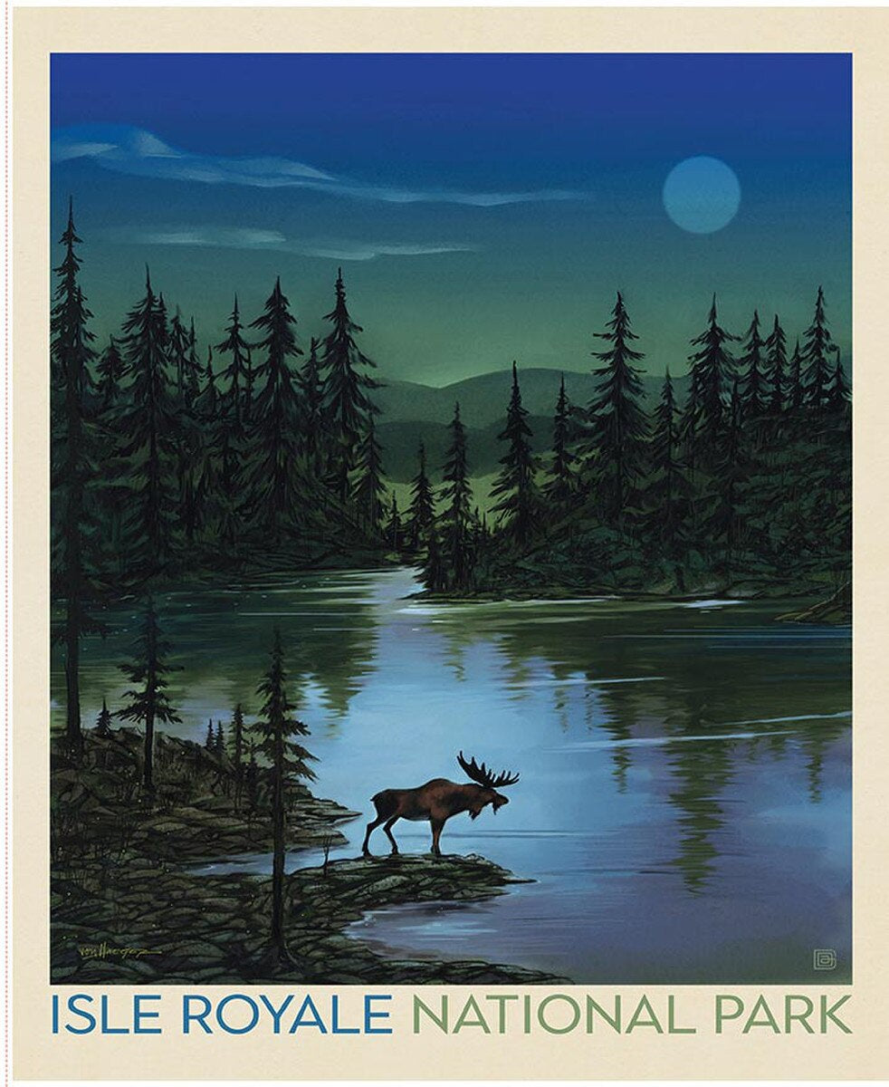National Parks Isle Royale Poster Panel