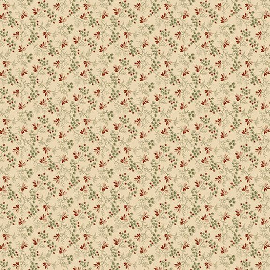 Pineberry Lane Berries & Greens Cream/Red