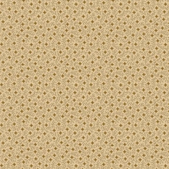 Pineberry Lane Cream/Tan Flowers