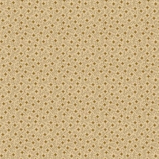 Pineberry Lane Cream/Tan Flowers