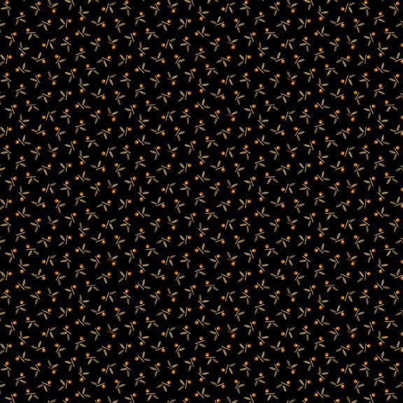 Midnight Cheddar - Dot Leaf - Black