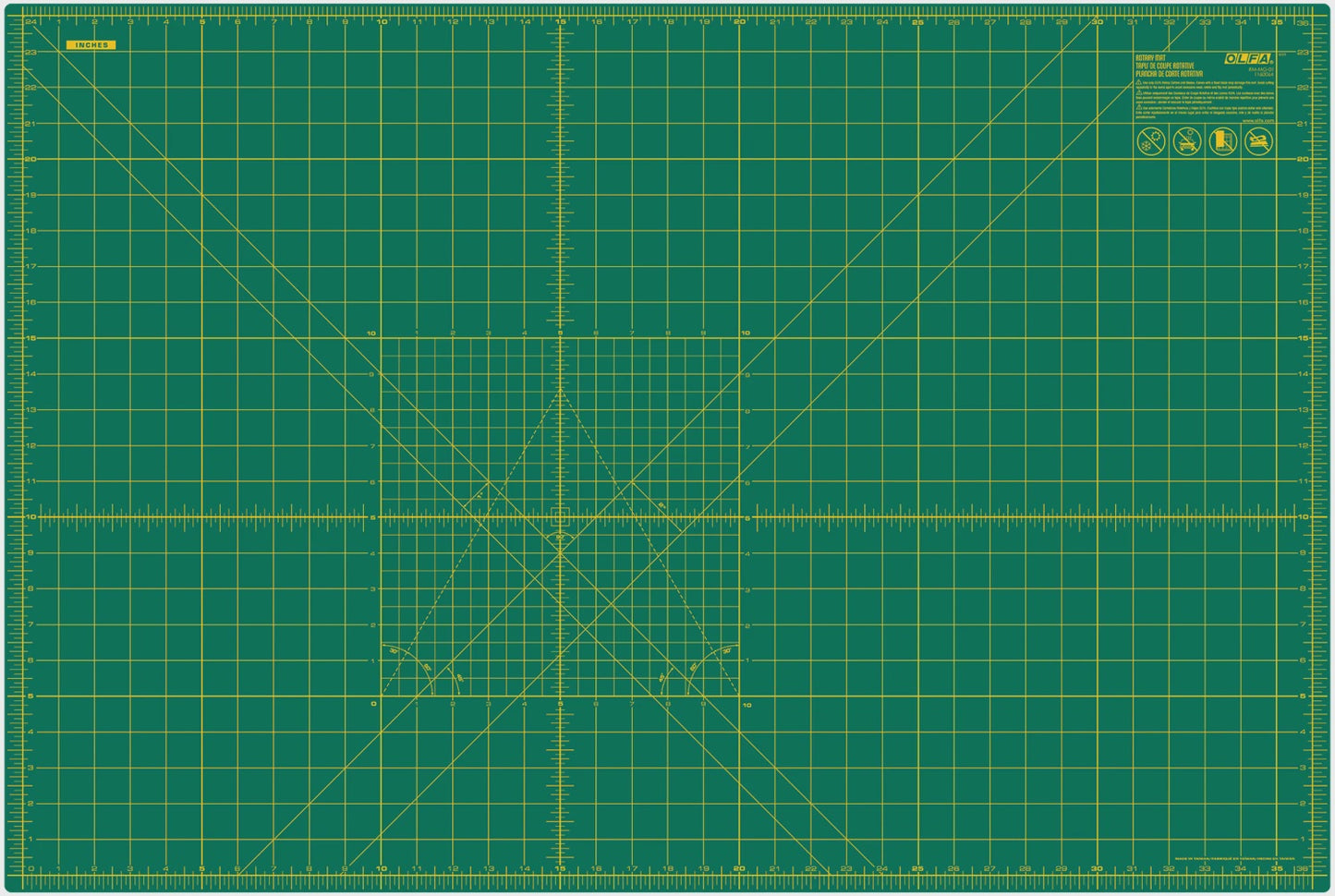 Cutting Mat with Grid 24in x 36in