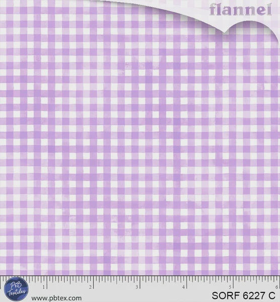 Sorbet Flannel Tonal Gingham Purple