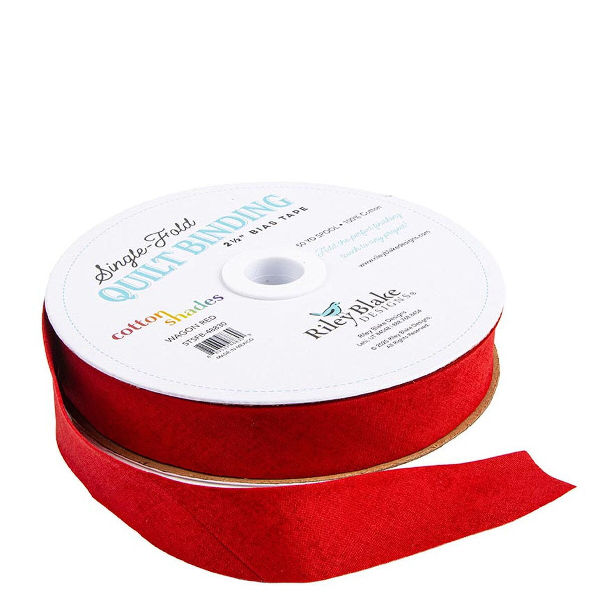 Single-Fold Quilt Binding Shade Wagon Red