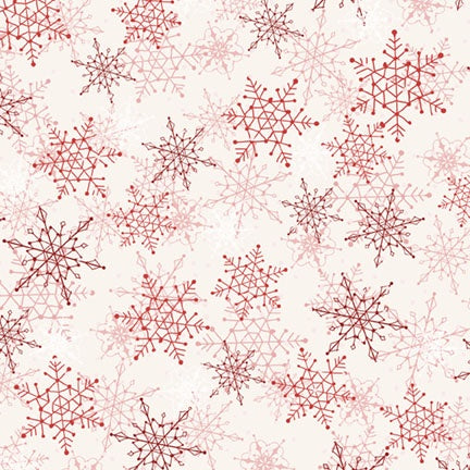 Winter Song Layered Snowflakes Red/White