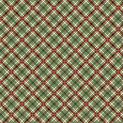 Winter Song Layered Gingham Green