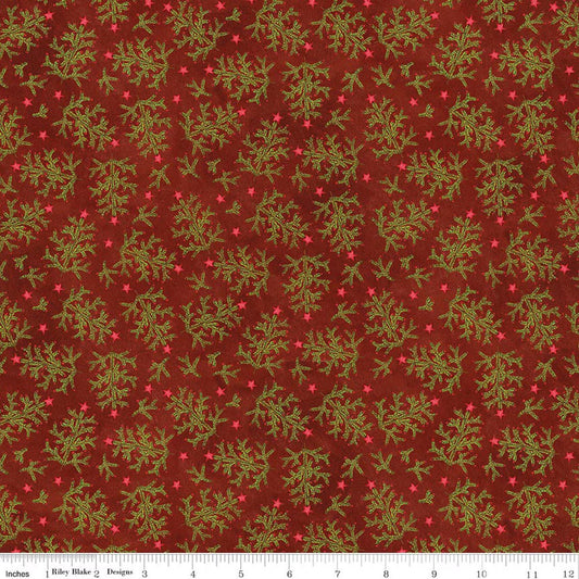 Northern Christmas - Whimsical Trees - Red - Teresa Kogut - C17832-RED