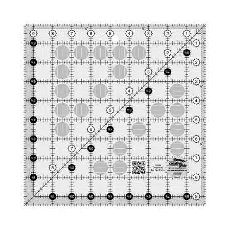 Ruler - Creative Grids -9-1/2 in - Square - CGR9