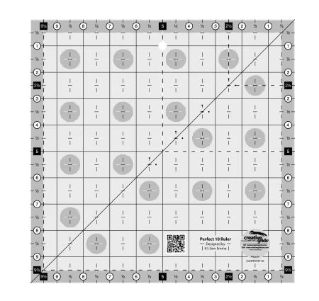 Ruler - Creative Grids Perfect 10 Square - CGRPERF10