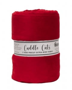 Cuddle Cuts - Cardinal - 3 yards - Shannon Fabrics - C390 Cardinal