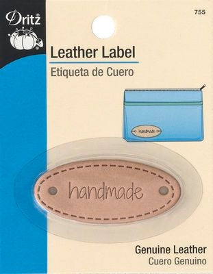 Leather Label Oval-Handmade - Drizt - D755