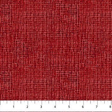 Village Folk - Flannel - Grid Texture - Red - Northcott Studio - F28829-24