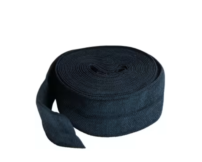 Navy Fold-over Elastic 3/4in x 2yd