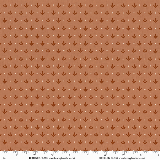 2465-80 Harvest Thyme - Falling Leaves - Terracotta