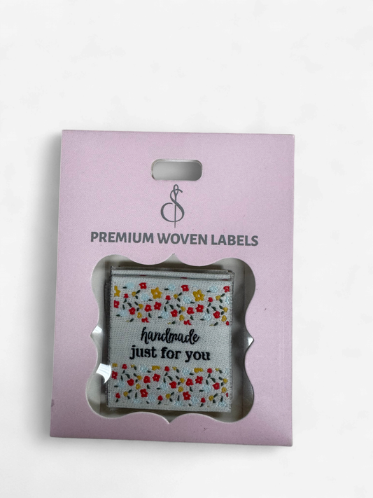 Minki Kim Flower Bed Woven Labels