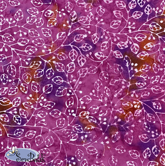 10802-2008 Wide Batik Violetta Valentine Pink