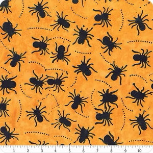 83002-58 Pumpkin Spiders Banyan Batiks