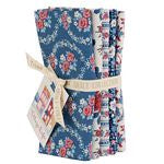 Tilda Village Life Fat Quarter Bundle 5 pc. Blue