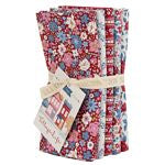 Tilda Village Life Fat Quarter Bundle 5 pc. Red