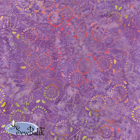 10804-1779-1 Wide Batik Medora Flora Grape