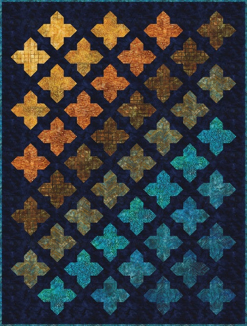 Color Cascade Quilt Kit-Pink