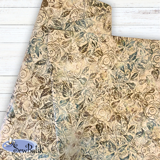 10802-2451 Wide Batik Verde Nougat