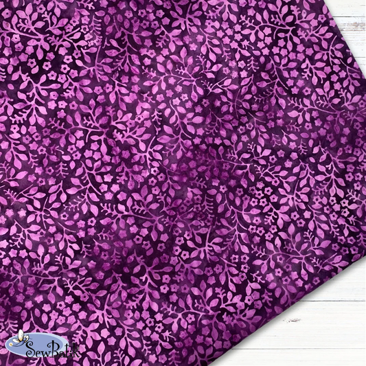 10802-2356 Wide Batik Valhalla Cranberry Sauce