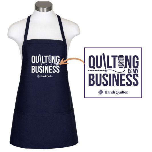 Apron - Navy Quilting Business