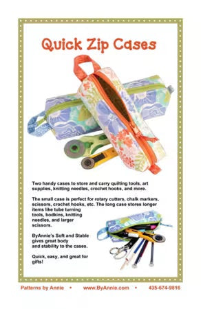 Quick Zip Cases - Pattern - ByAnnie - PBA239