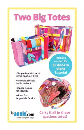 Two Big Totes - Pattern - ByAnnie - PBA310