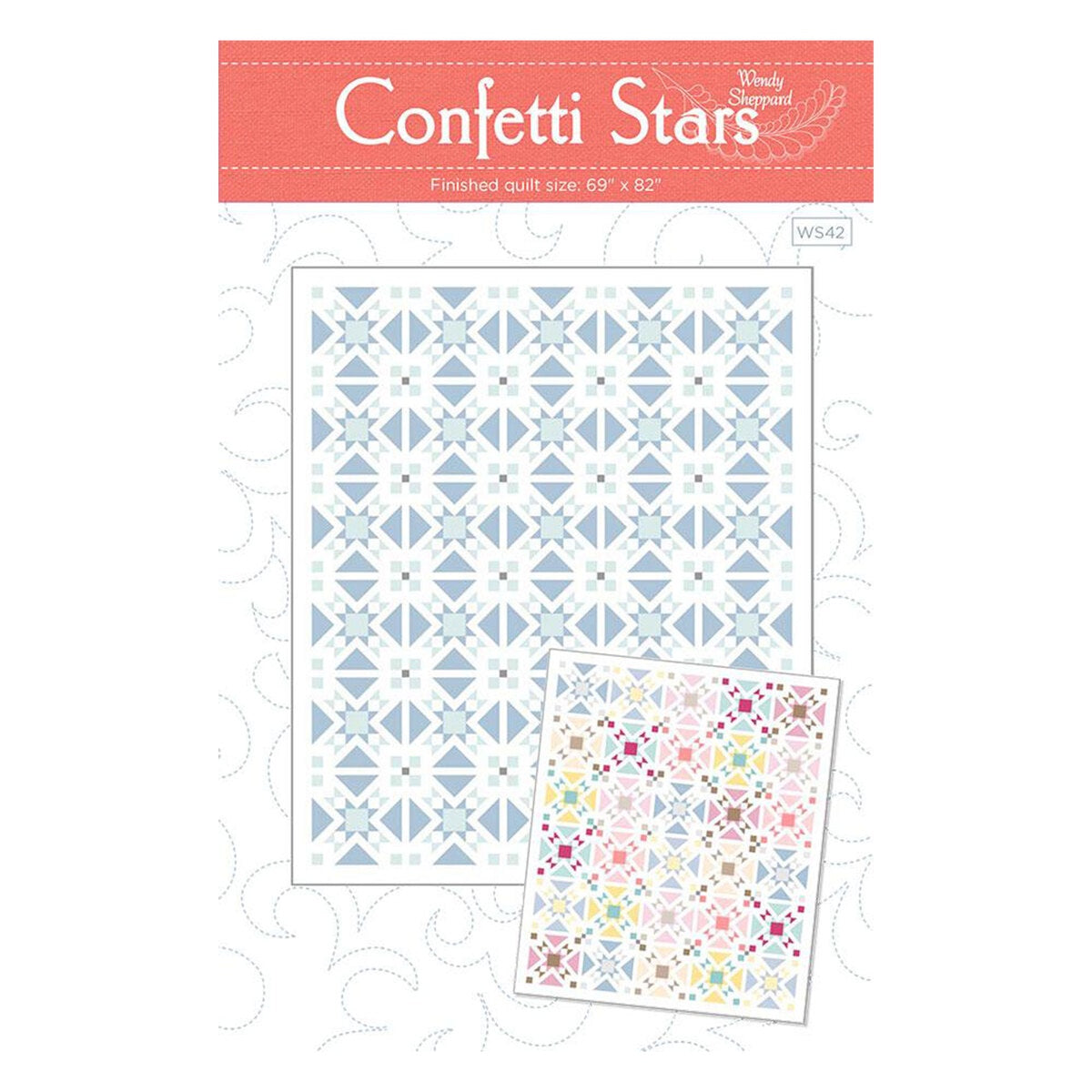 Confetti Stars Sally's Stitches Quilt Kit