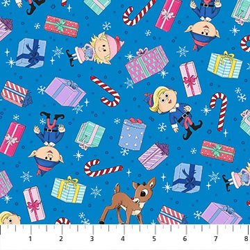 Rudolph The Red-Nosed Reindeer - Presents - Blue - RD1005-47