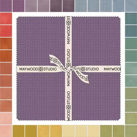 Woolies Flannel Sorbetto 2 - 10in Squares - 42pcs/bundle- Maywood Studio - SQ-MASWOF-SORB