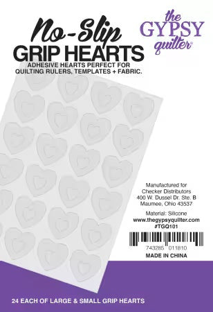 Stuck On You Grip Hearts - The Gypsy Quilter - TGQ101