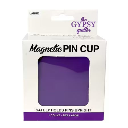 Magnetic Pin Cup Large - Purple - Gypsy Quilter - TGQPH007