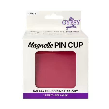 Magnetic Pin Cup Large - Pink - Gypsy Quilter - TGQPH008